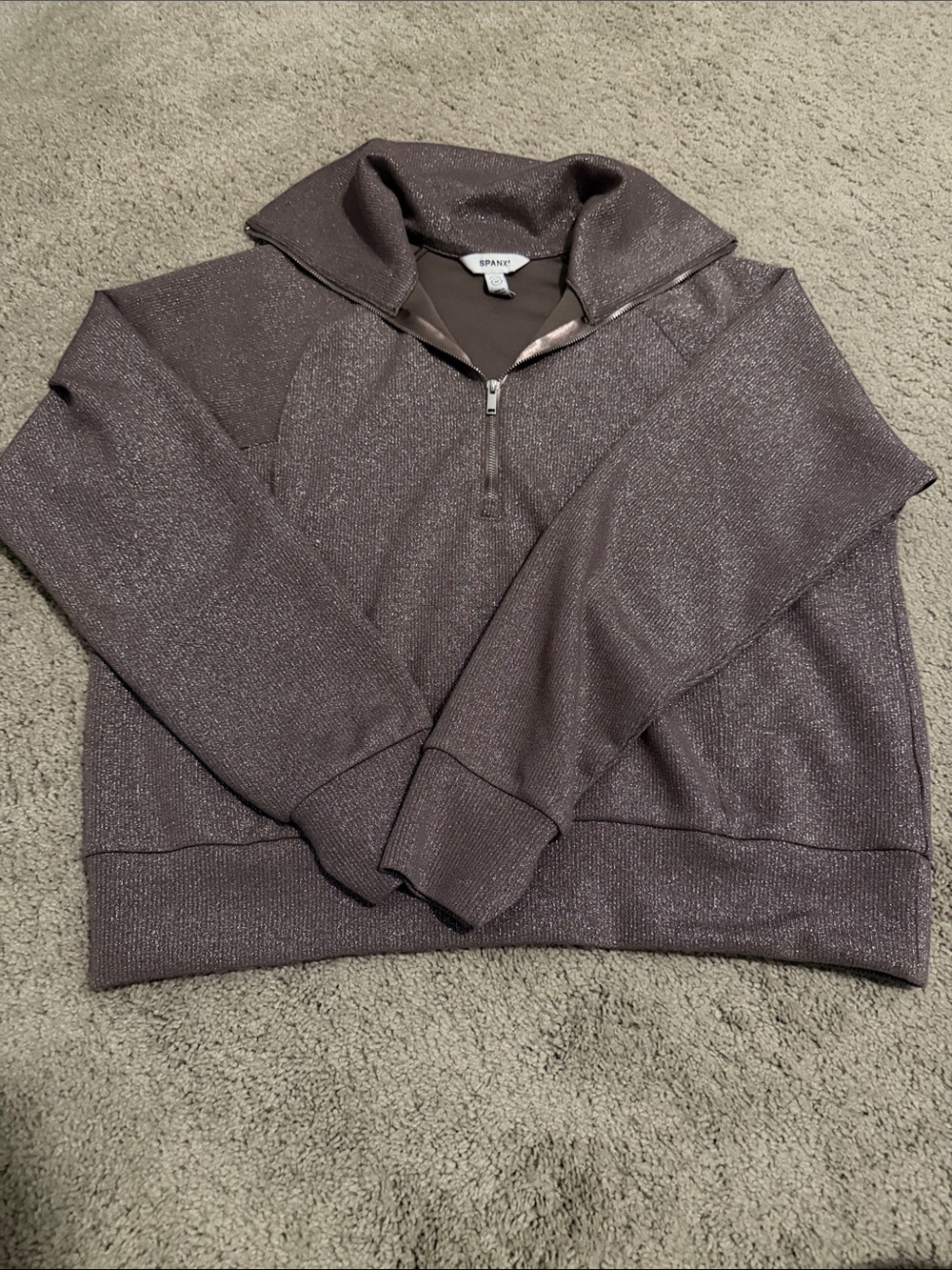 SPANX Shimmer Half-Zip Air Essentials